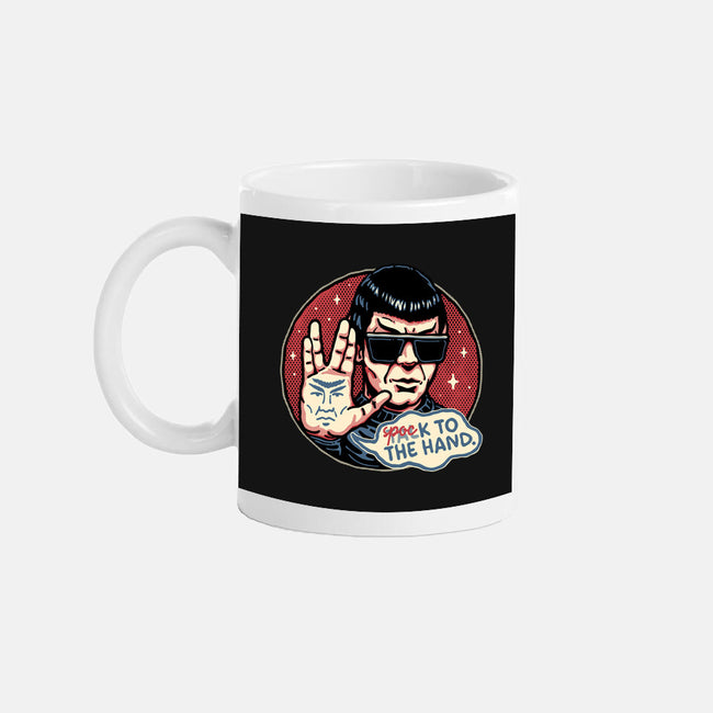 Spock To The Hand-None-Mug-Drinkware-glitchygorilla
