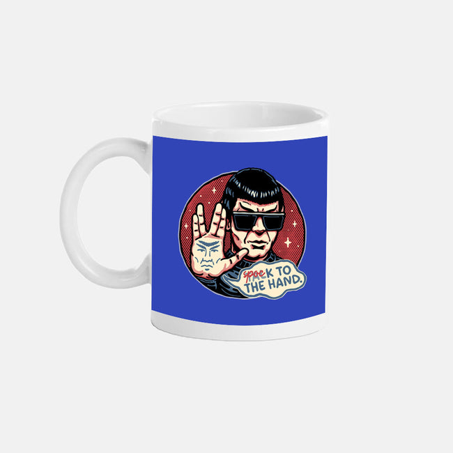Spock To The Hand-None-Mug-Drinkware-glitchygorilla