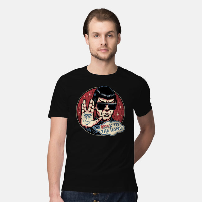 Spock To The Hand-Mens-Premium-Tee-glitchygorilla