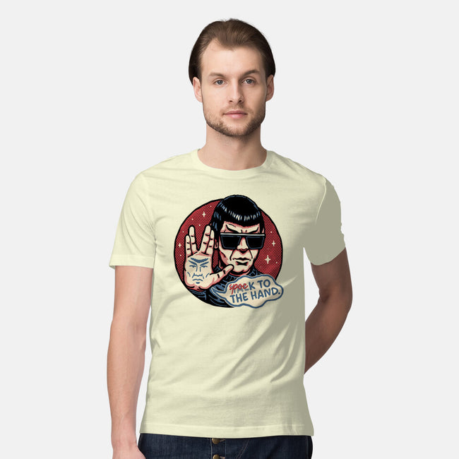 Spock To The Hand-Mens-Premium-Tee-glitchygorilla