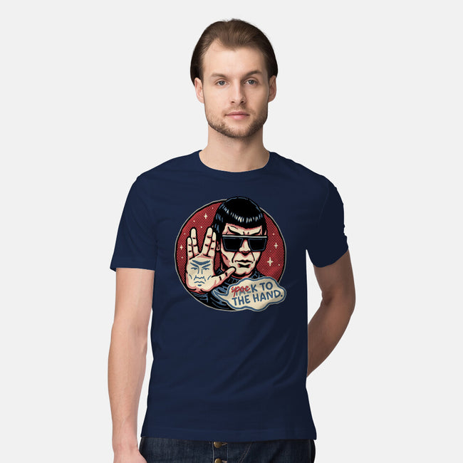 Spock To The Hand-Mens-Premium-Tee-glitchygorilla