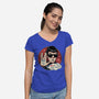 Spock To The Hand-Womens-V-Neck-Tee-glitchygorilla