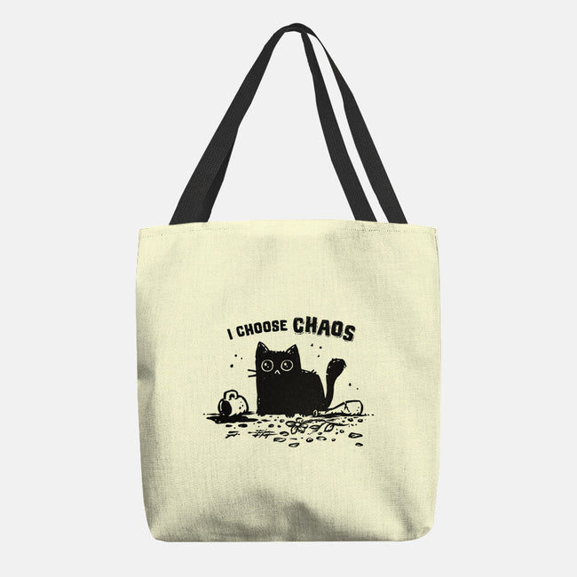 I Choose Chaos-None-Basic Tote-Bag-kg07