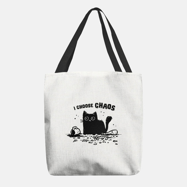 I Choose Chaos-None-Basic Tote-Bag-kg07