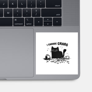 I Choose Chaos-None-Glossy-Sticker-kg07