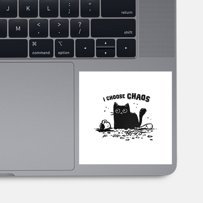 I Choose Chaos-None-Glossy-Sticker-kg07