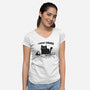 I Choose Chaos-Womens-V-Neck-Tee-kg07