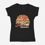 Tatooine Summer-Womens-V-Neck-Tee-NMdesign