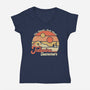 Tatooine Summer-Womens-V-Neck-Tee-NMdesign
