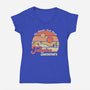 Tatooine Summer-Womens-V-Neck-Tee-NMdesign