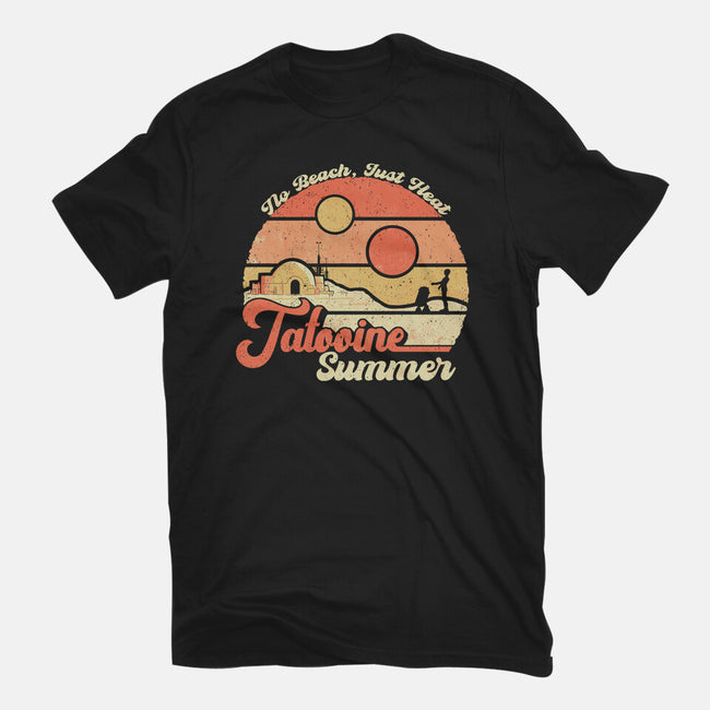 Tatooine Summer-Womens-Fitted-Tee-NMdesign
