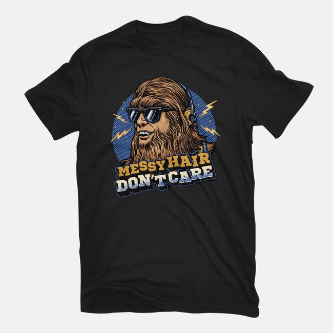 Messy Hair Don’t Care-Mens-Heavyweight-Tee-glitchygorilla