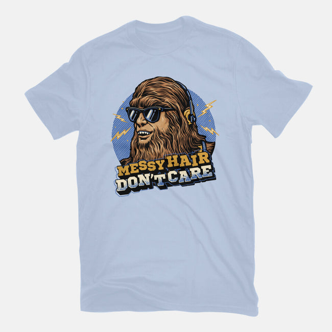 Messy Hair Don’t Care-Unisex-Basic-Tee-glitchygorilla