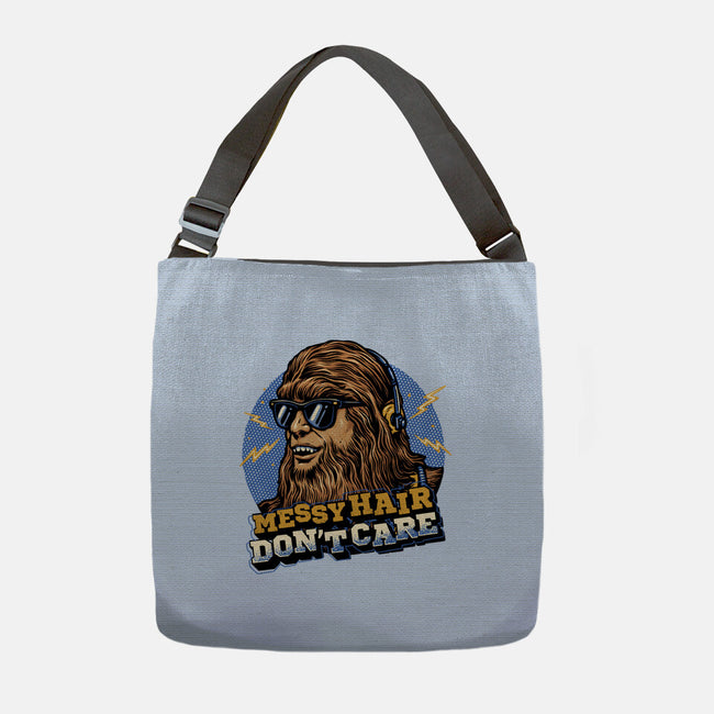 Messy Hair Don’t Care-None-Adjustable Tote-Bag-glitchygorilla
