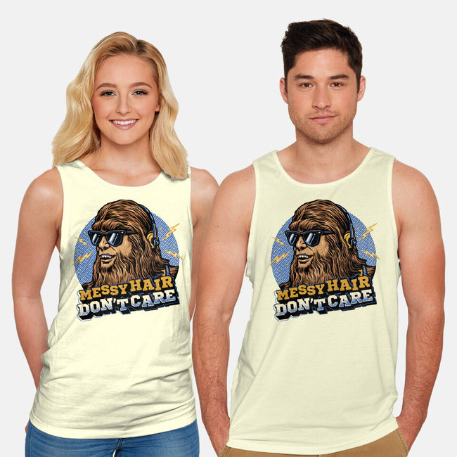 Messy Hair Don’t Care-Unisex-Basic-Tank-glitchygorilla