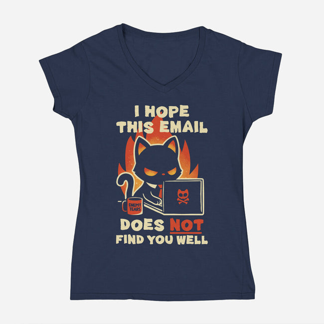 Furmal Wishes-Womens-V-Neck-Tee-retrodivision