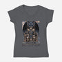Viking Dragon King-Womens-V-Neck-Tee-Studio Mootant