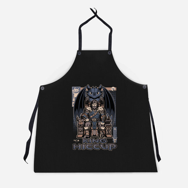 Viking Dragon King-Unisex-Kitchen-Apron-Studio Mootant
