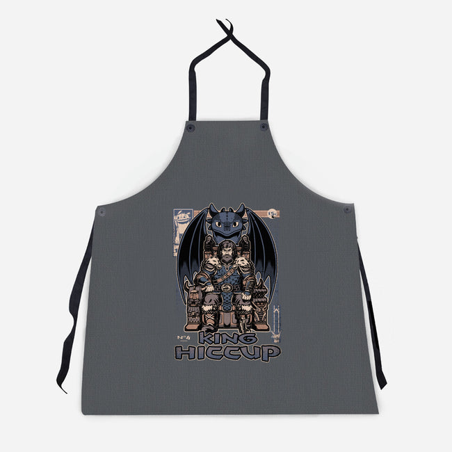 Viking Dragon King-Unisex-Kitchen-Apron-Studio Mootant