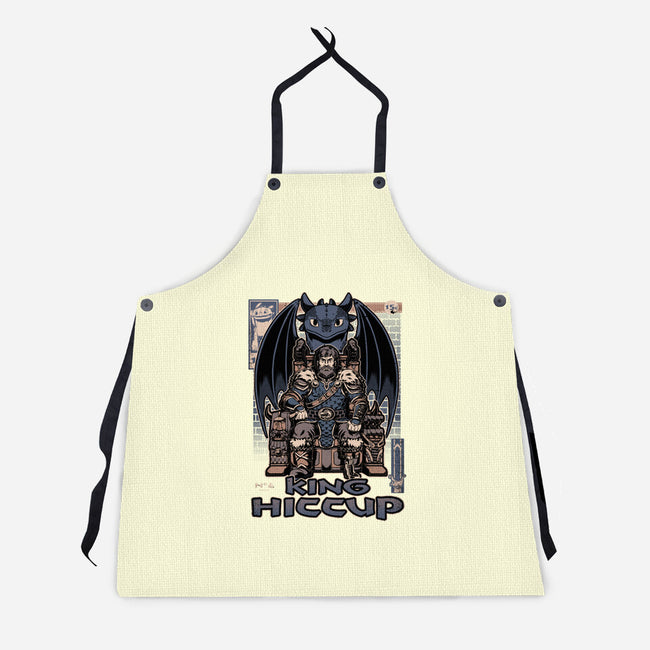 Viking Dragon King-Unisex-Kitchen-Apron-Studio Mootant