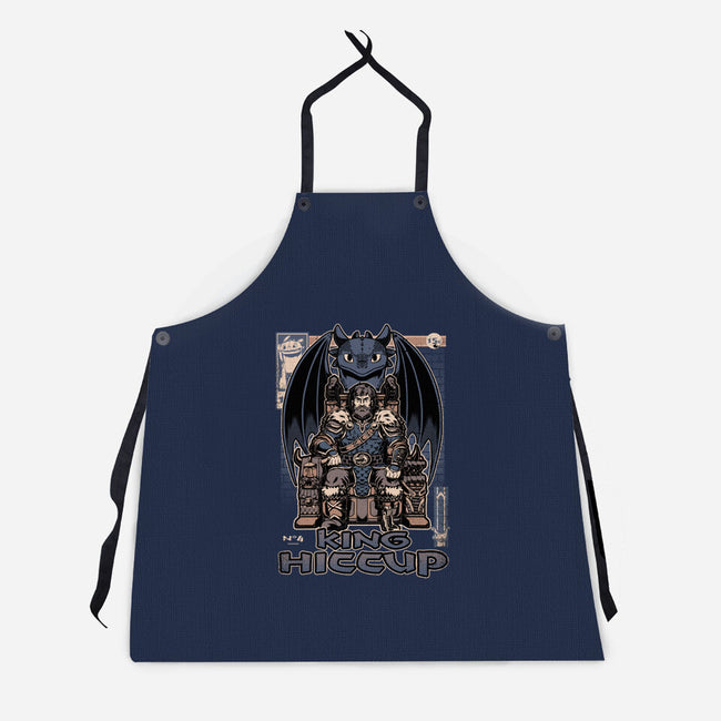 Viking Dragon King-Unisex-Kitchen-Apron-Studio Mootant