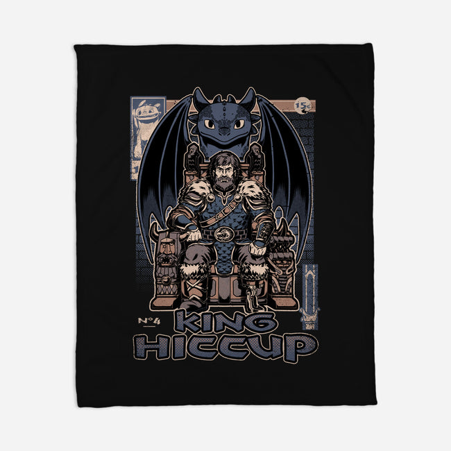 Viking Dragon King-None-Fleece-Blanket-Studio Mootant