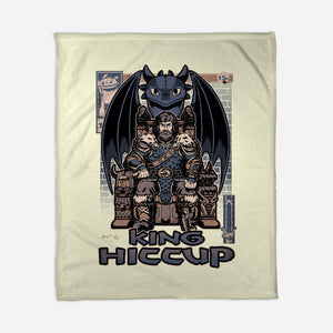 Viking Dragon King-None-Fleece-Blanket-Studio Mootant