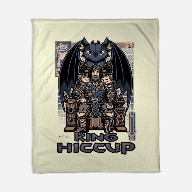 Viking Dragon King-None-Fleece-Blanket-Studio Mootant