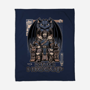 Viking Dragon King-None-Fleece-Blanket-Studio Mootant