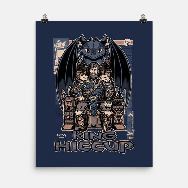 Viking Dragon King-None-Matte-Poster-Studio Mootant