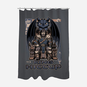 Viking Dragon King-None-Polyester-Shower Curtain-Studio Mootant