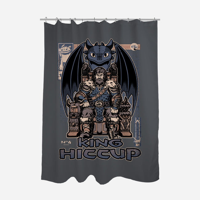 Viking Dragon King-None-Polyester-Shower Curtain-Studio Mootant