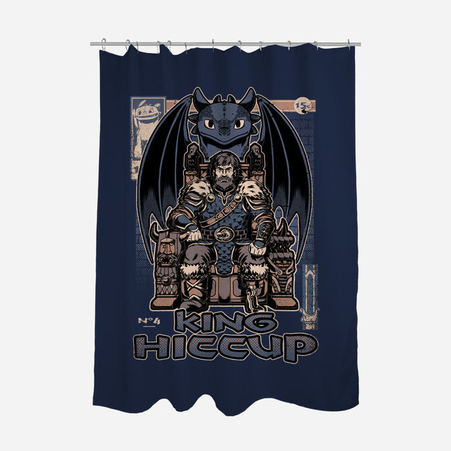 Viking Dragon King-None-Polyester-Shower Curtain-Studio Mootant