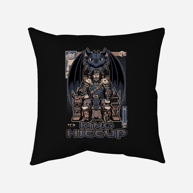 Viking Dragon King-None-Removable Cover w Insert-Throw Pillow-Studio Mootant