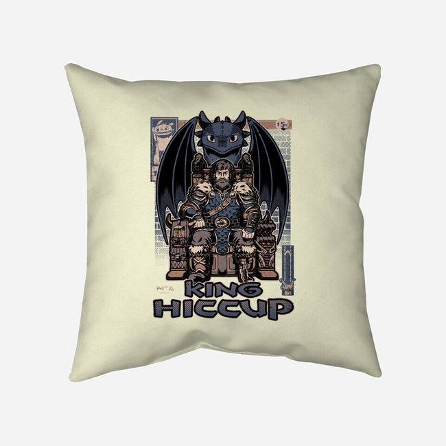 Viking Dragon King-None-Removable Cover w Insert-Throw Pillow-Studio Mootant