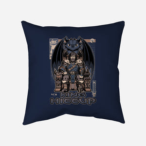 Viking Dragon King-None-Removable Cover w Insert-Throw Pillow-Studio Mootant