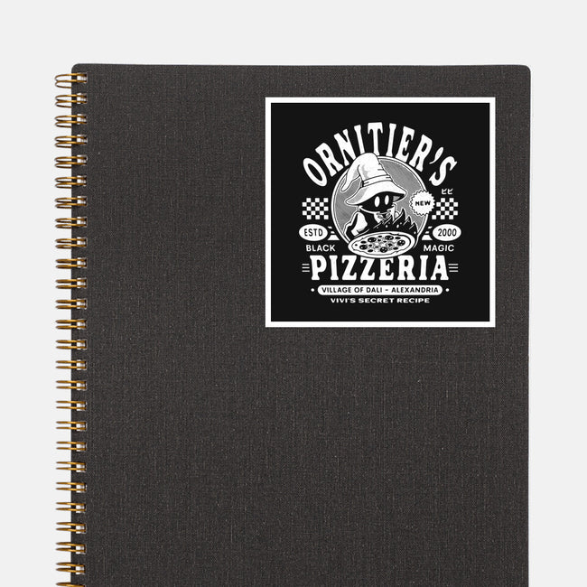 The Ornitier Pizzeria Grunge-None-Glossy-Sticker-LAGELANTEE