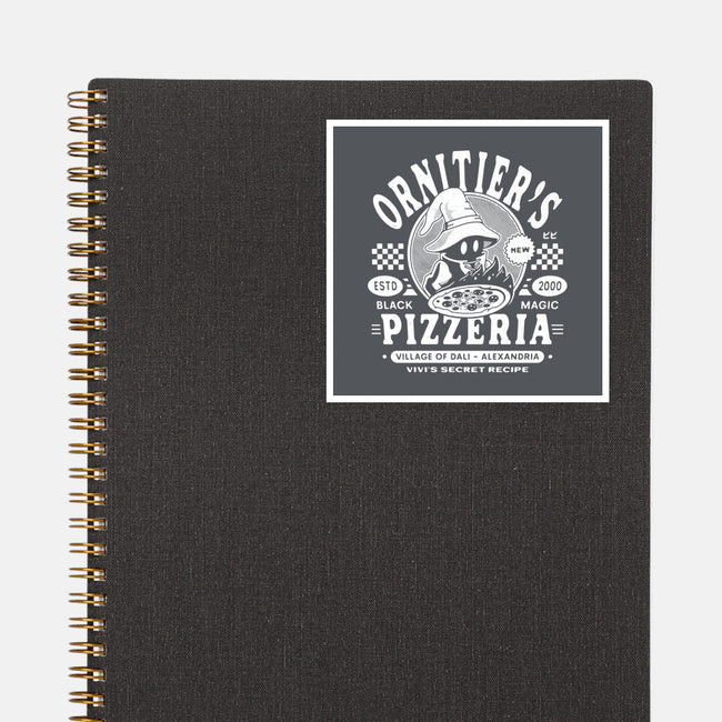 The Ornitier Pizzeria Grunge-None-Glossy-Sticker-LAGELANTEE