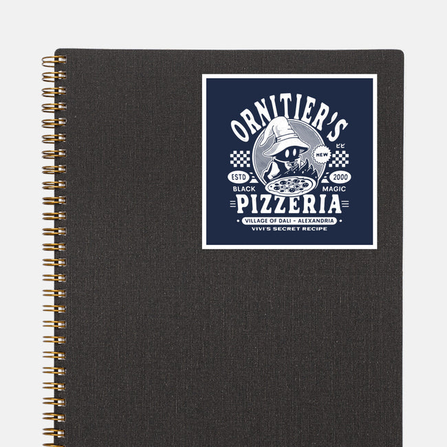 The Ornitier Pizzeria Grunge-None-Glossy-Sticker-LAGELANTEE