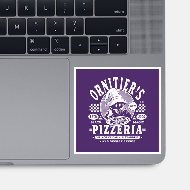 The Ornitier Pizzeria Grunge-None-Glossy-Sticker-LAGELANTEE