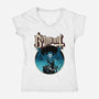 Dracula Ghost-Womens-V-Neck-Tee-demonigote