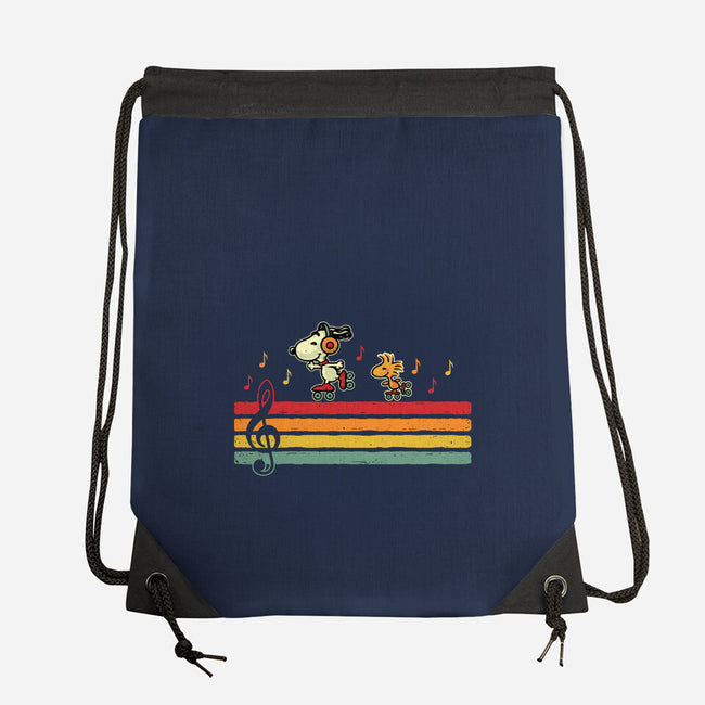 Retro Beats-None-Drawstring-Bag-erion_designs