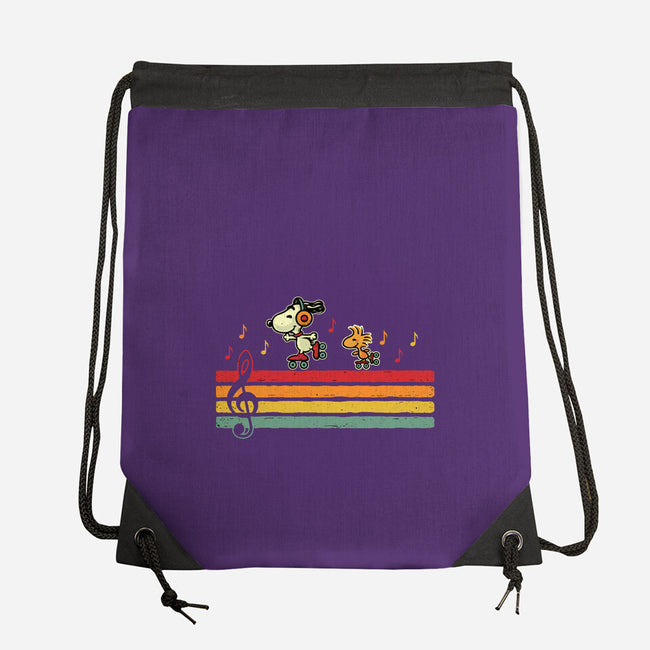 Retro Beats-None-Drawstring-Bag-erion_designs