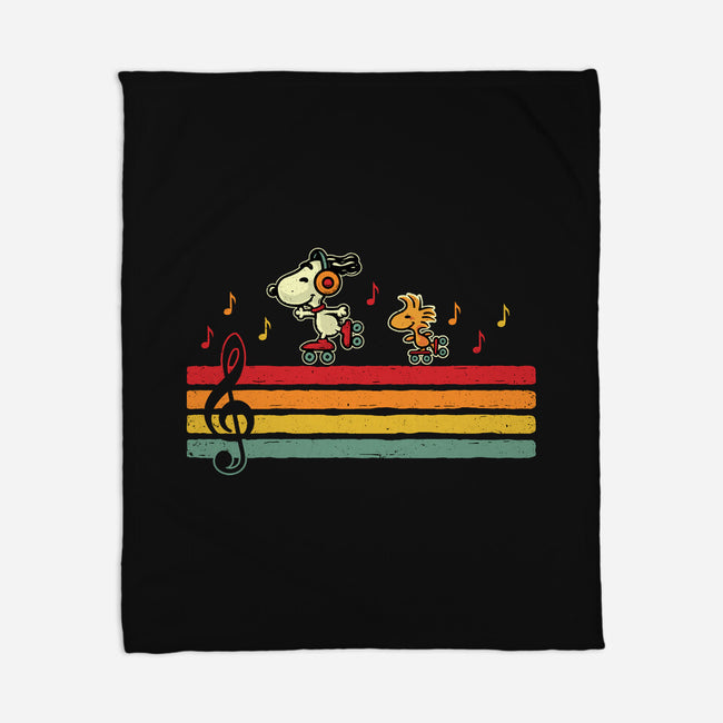 Retro Beats-None-Fleece-Blanket-erion_designs