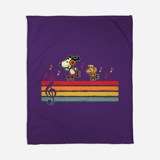 Retro Beats-None-Fleece-Blanket-erion_designs