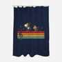 Retro Beats-None-Polyester-Shower Curtain-erion_designs