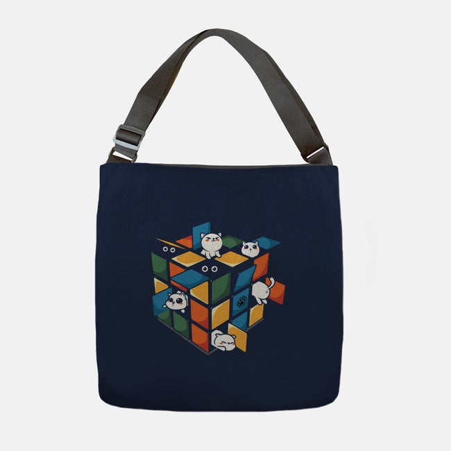 Rubiks Cats-None-Adjustable Tote-Bag-erion_designs