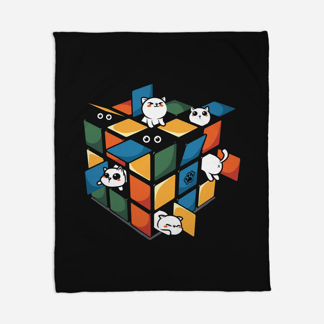 Rubiks Cats-None-Fleece-Blanket-erion_designs