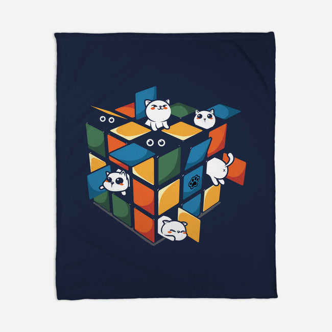 Rubiks Cats-None-Fleece-Blanket-erion_designs
