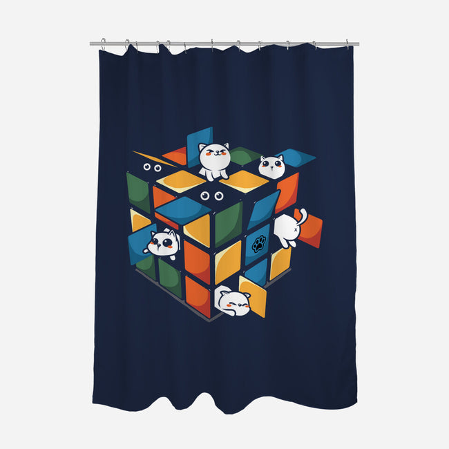 Rubiks Cats-None-Polyester-Shower Curtain-erion_designs